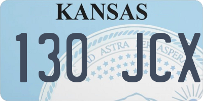 KS license plate 130JCX