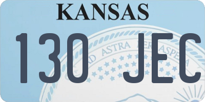 KS license plate 130JEC