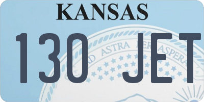 KS license plate 130JET