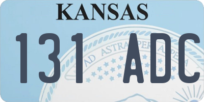 KS license plate 131ADC