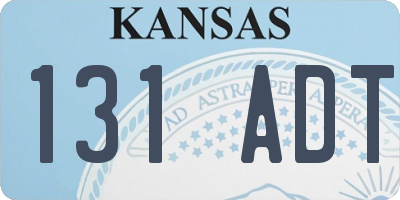 KS license plate 131ADT