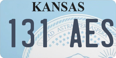 KS license plate 131AES