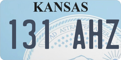 KS license plate 131AHZ