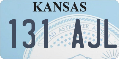 KS license plate 131AJL
