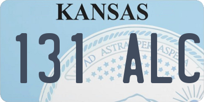 KS license plate 131ALC