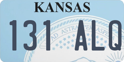 KS license plate 131ALQ