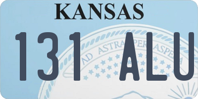 KS license plate 131ALU