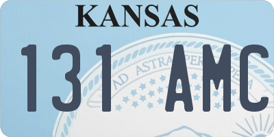 KS license plate 131AMC