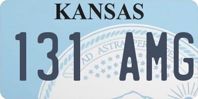 KS license plate 131AMG
