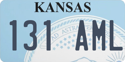 KS license plate 131AML