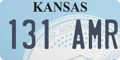 KS license plate 131AMR