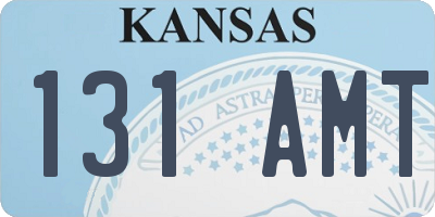 KS license plate 131AMT
