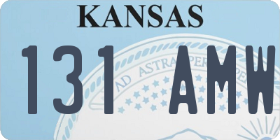 KS license plate 131AMW