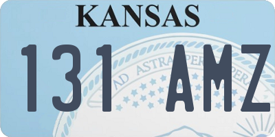 KS license plate 131AMZ