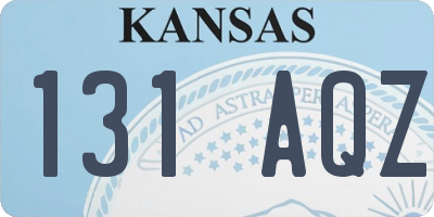 KS license plate 131AQZ