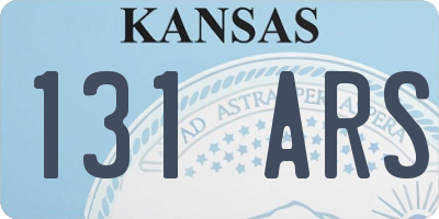 KS license plate 131ARS