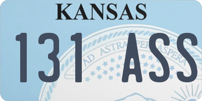 KS license plate 131ASS