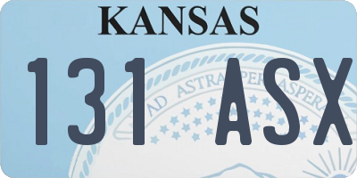 KS license plate 131ASX