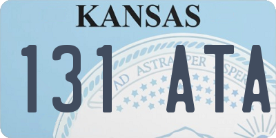 KS license plate 131ATA