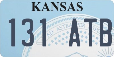 KS license plate 131ATB