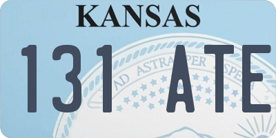 KS license plate 131ATE