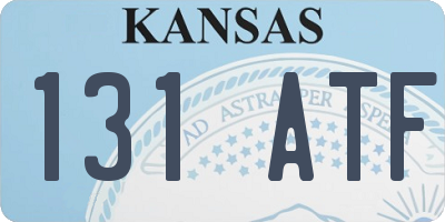 KS license plate 131ATF