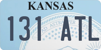 KS license plate 131ATL