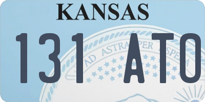 KS license plate 131ATO