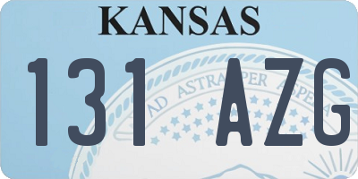 KS license plate 131AZG