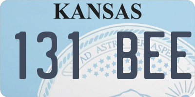 KS license plate 131BEE