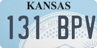KS license plate 131BPV