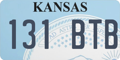 KS license plate 131BTB