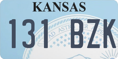 KS license plate 131BZK