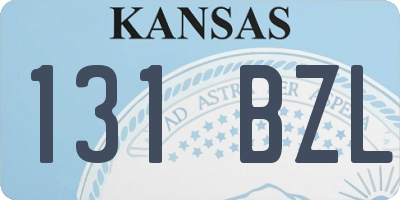 KS license plate 131BZL