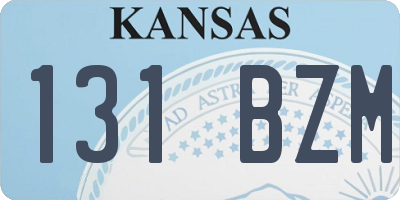 KS license plate 131BZM