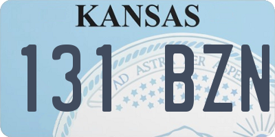 KS license plate 131BZN
