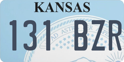 KS license plate 131BZR