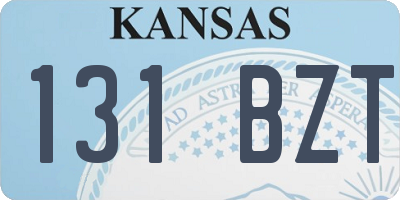KS license plate 131BZT