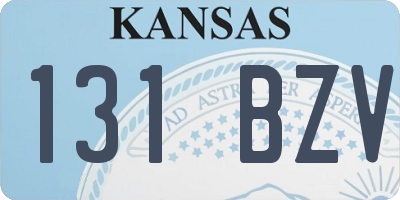 KS license plate 131BZV