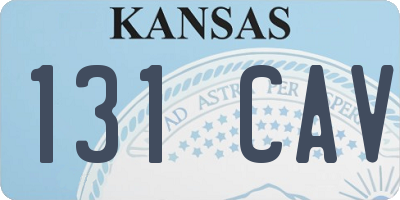 KS license plate 131CAV