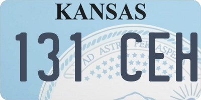 KS license plate 131CEH