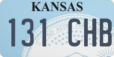 KS license plate 131CHB