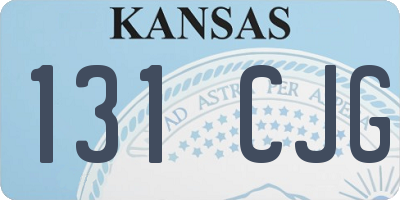 KS license plate 131CJG