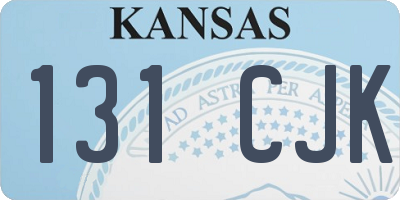 KS license plate 131CJK