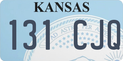 KS license plate 131CJQ