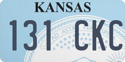 KS license plate 131CKC