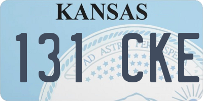 KS license plate 131CKE