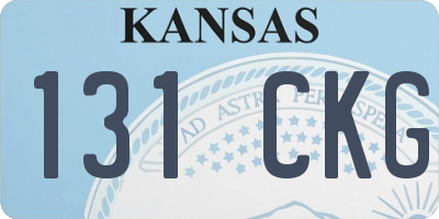 KS license plate 131CKG