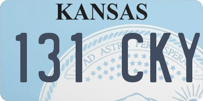 KS license plate 131CKY