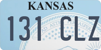 KS license plate 131CLZ